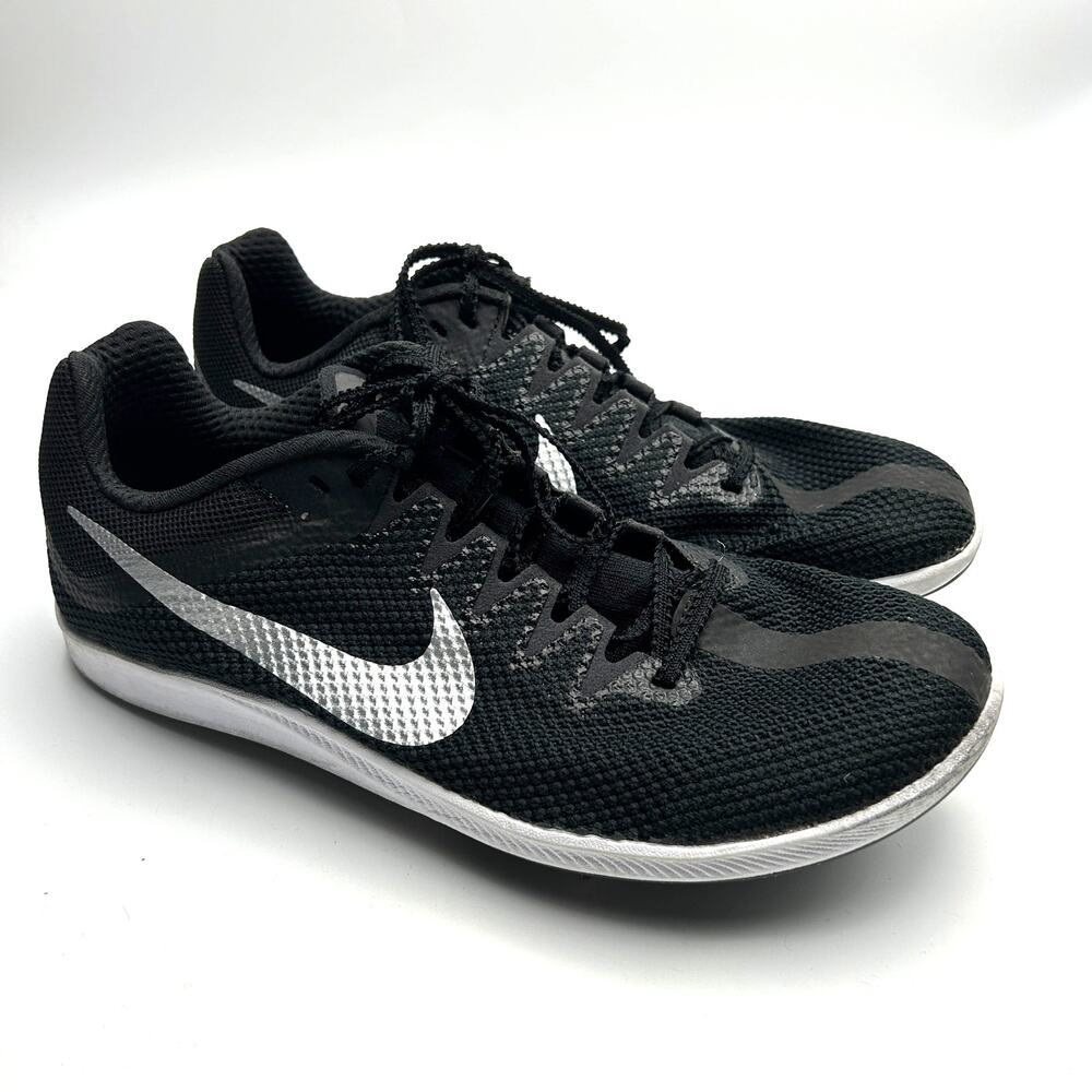 Nike Zoom Rival Distance Spikes Men's‎ Size 8.5 Black Track and Field Shoes